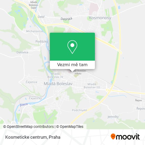 Kosmeticke centrum mapa