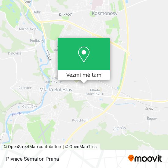 Pivnice Semafor mapa
