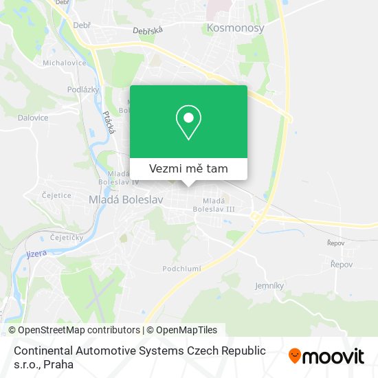 Continental Automotive Systems Czech Republic s.r.o. mapa