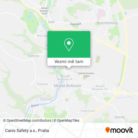 Canis Safety a.s. mapa