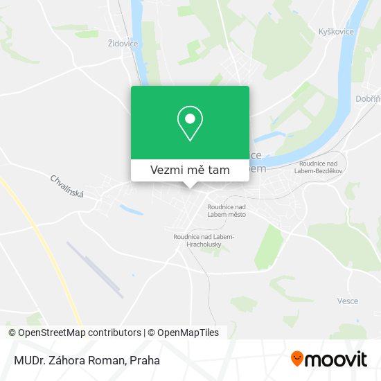 MUDr. Záhora Roman mapa