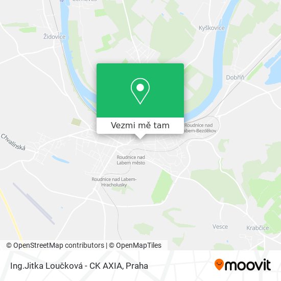 Ing.Jitka Loučková - CK AXIA mapa