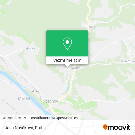 Jana Nováková mapa