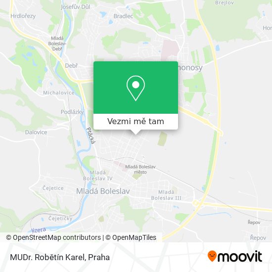 MUDr. Robětín Karel mapa