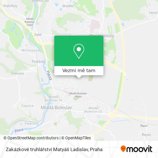 Zakázkové truhlářství Matyáš Ladislav mapa