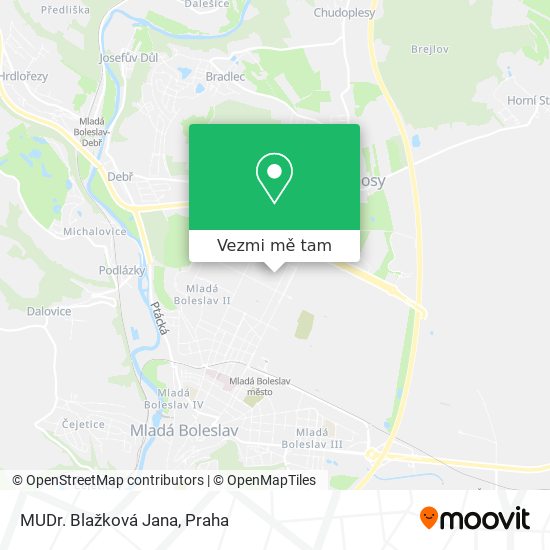 MUDr. Blažková Jana mapa