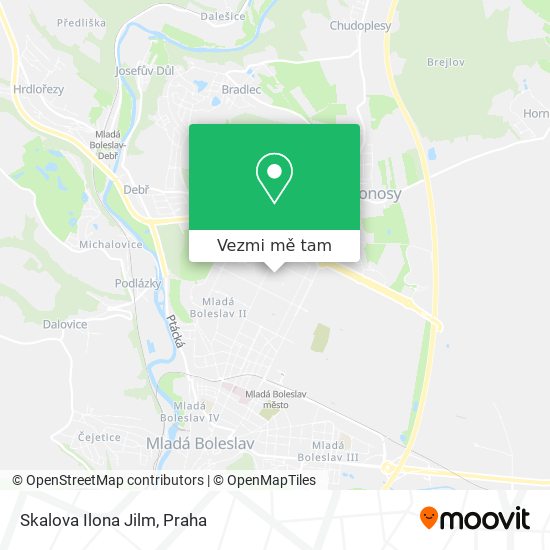 Skalova Ilona Jilm mapa