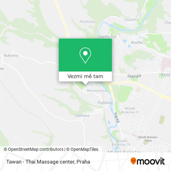 Tawan - Thai Massage center mapa