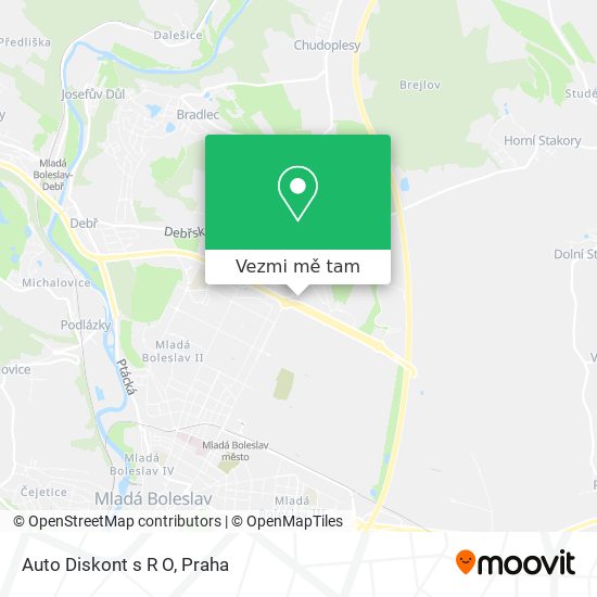 Auto Diskont s R O mapa
