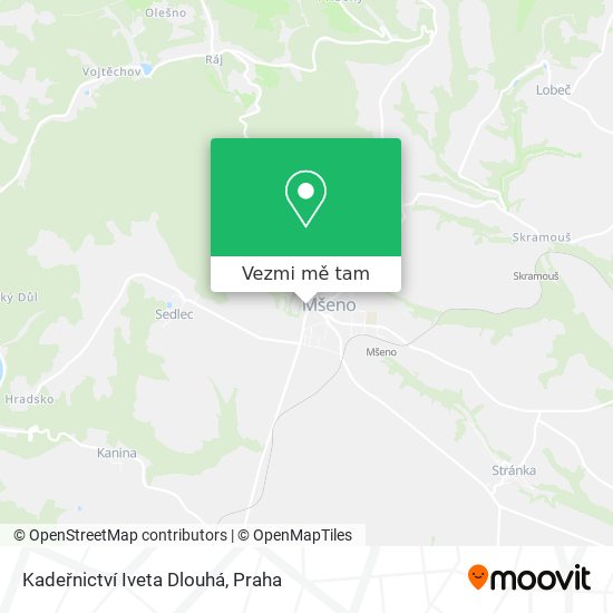 Kadeřnictví Iveta Dlouhá mapa