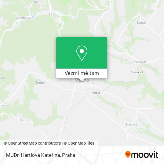 MUDr. Hartlová Kateřina mapa