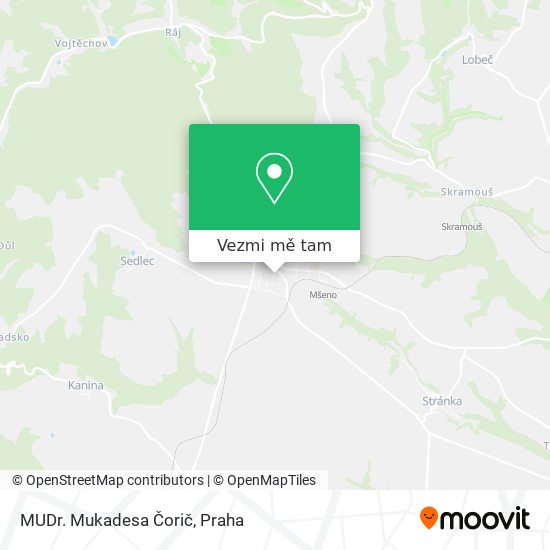 MUDr. Mukadesa Čorič mapa