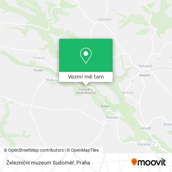 Železniční muzeum Sudoměř mapa