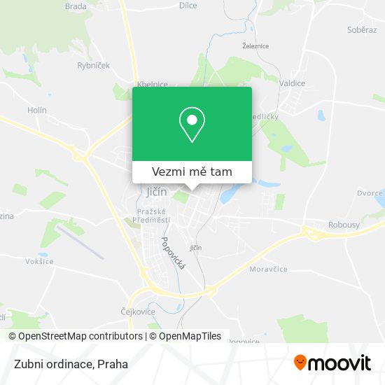 Zubni ordinace mapa