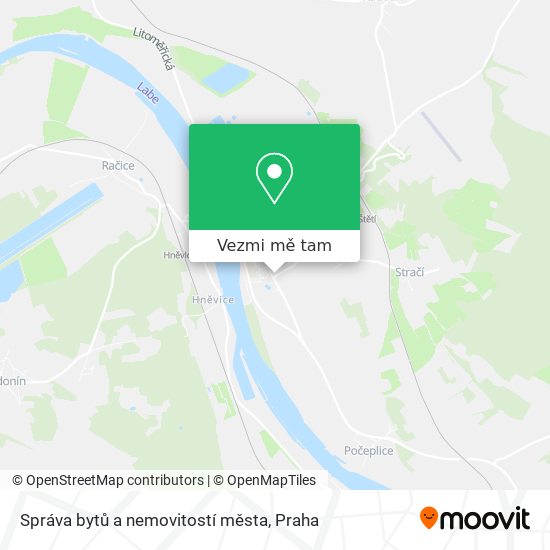 Správa bytů a nemovitostí města mapa