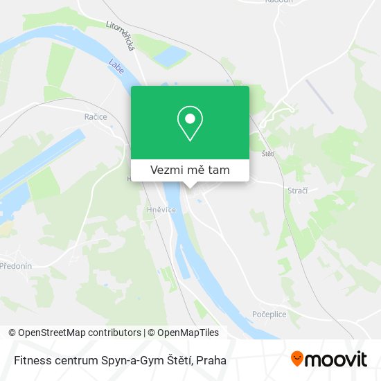 Fitness centrum Spyn-a-Gym Štětí mapa