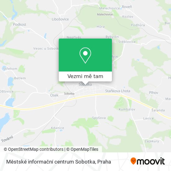Městské informační centrum Sobotka mapa