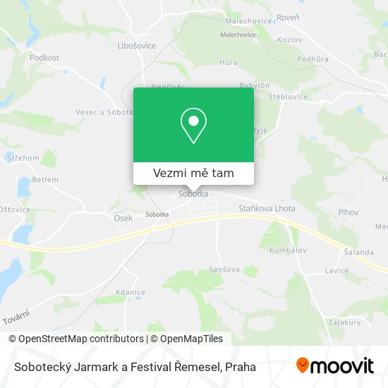 Sobotecký Jarmark a Festival Řemesel mapa