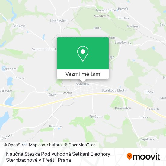 Naučná Stezka Podivuhodná Setkání Eleonory Sternbachové v Třešti mapa