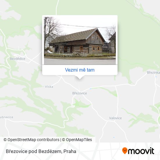 Březovice pod Bezdězem mapa