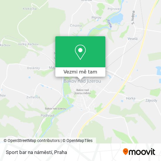 Sport bar na náměstí mapa