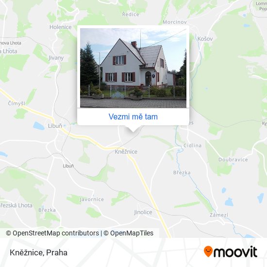 Kněžnice mapa