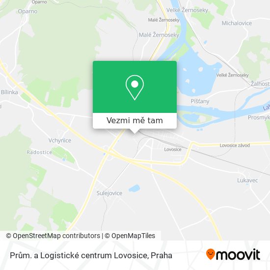 Prům. a Logistické centrum Lovosice mapa