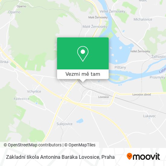 Základní škola Antonína Baráka Lovosice mapa