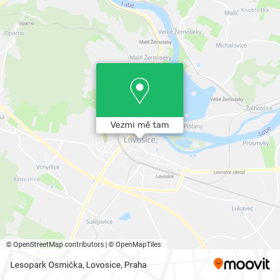 Lesopark Osmička, Lovosice mapa