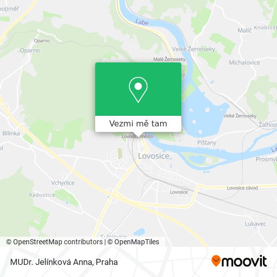 MUDr. Jelínková Anna mapa