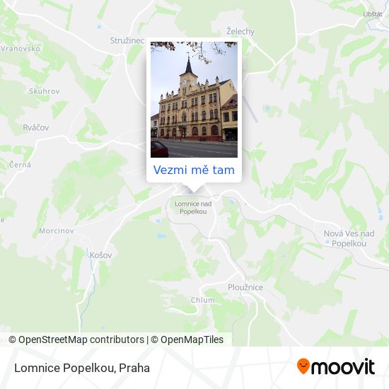 Lomnice Popelkou mapa