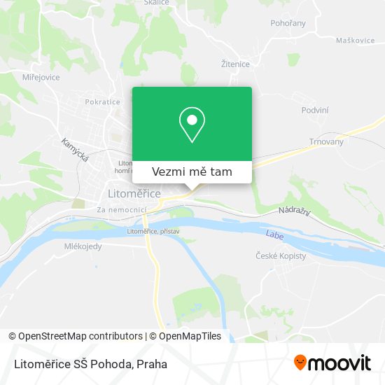 Litoměřice SŠ Pohoda mapa