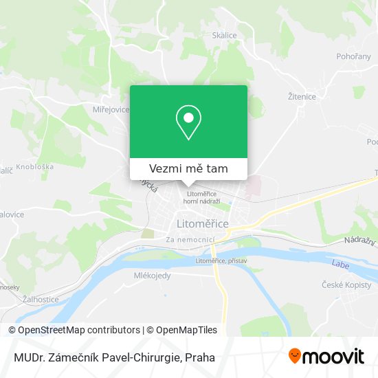 MUDr. Zámečník Pavel-Chirurgie mapa