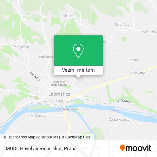 MUDr. Havel Jiří-oční lékař mapa