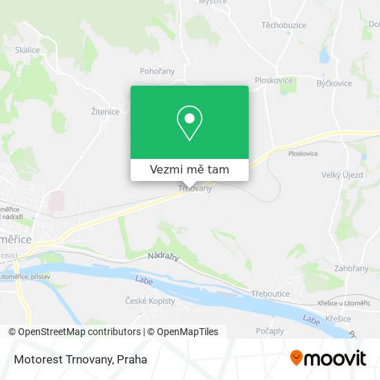 Motorest Trnovany mapa