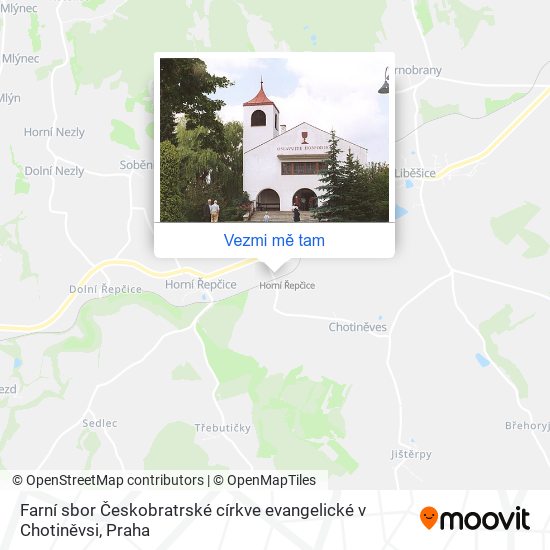 Farní sbor Českobratrské církve evangelické v Chotiněvsi mapa