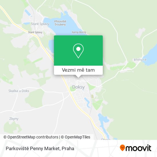 Parkoviště Penny Market mapa