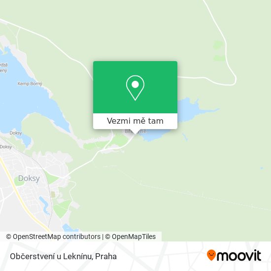 Občerstvení u Leknínu mapa