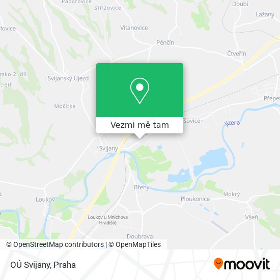OÚ Svijany mapa