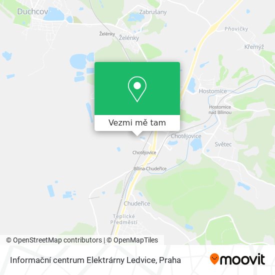 Informační centrum Elektrárny Ledvice mapa