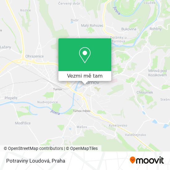 Potraviny Loudová mapa
