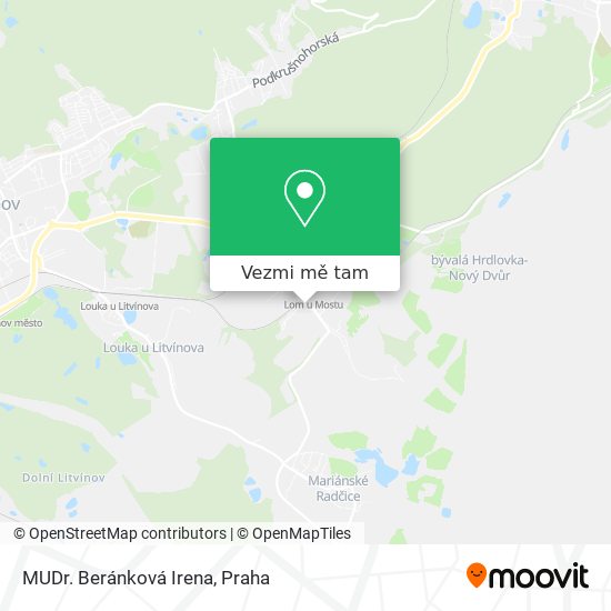 MUDr. Beránková Irena mapa