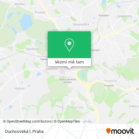 Duchcovská I mapa