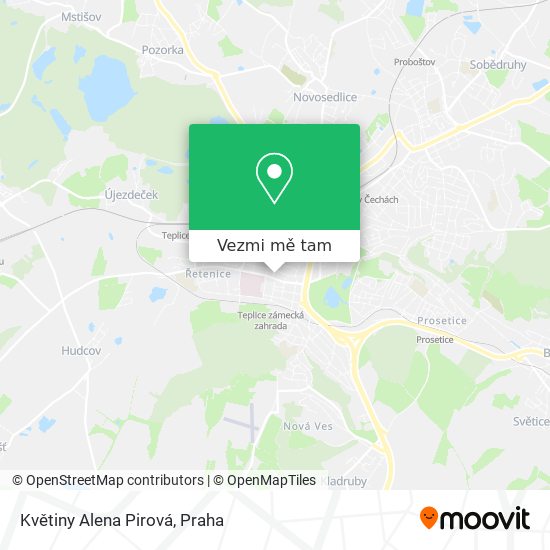 Květiny Alena Pirová mapa