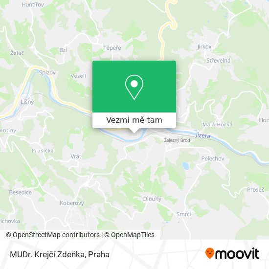 MUDr. Krejčí Zdeňka mapa