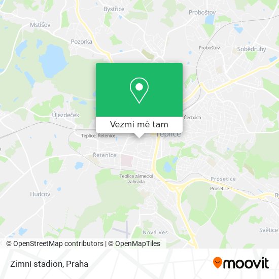 Zimní stadion mapa