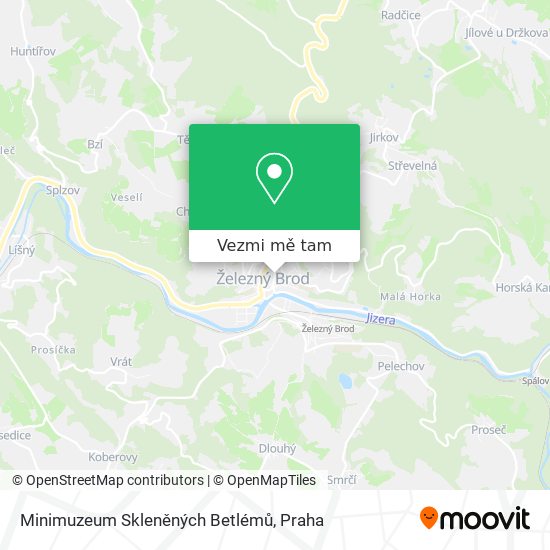 Minimuzeum Skleněných Betlémů mapa