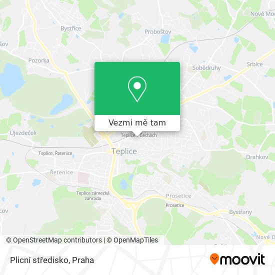Plicní středisko mapa