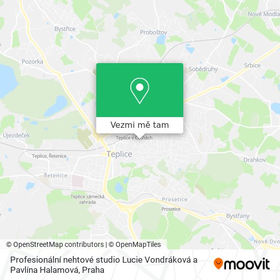 Profesionální nehtové studio Lucie Vondráková a Pavlína Halamová mapa