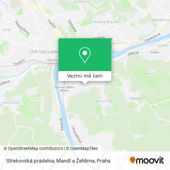 Střekovská prádelna, Mandl a Žehlírna mapa